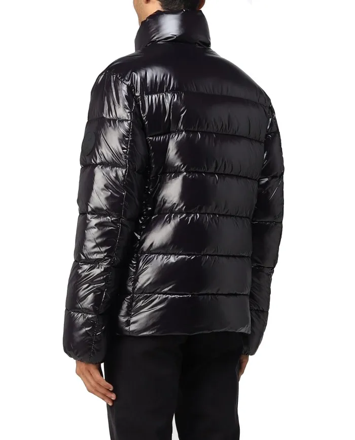 SAVE THE DUCK Piumino Uomo D30817M Mitch A-EE Impermeabile Eco 10000 BLACK