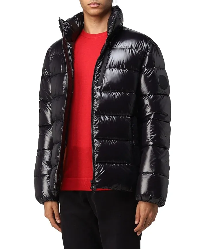 SAVE THE DUCK Piumino Uomo D30817M Mitch A-EE Impermeabile Eco 10000 BLACK