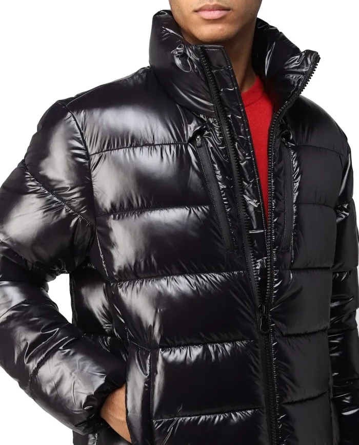 SAVE THE DUCK Piumino Uomo D30817M Mitch A-EE Impermeabile Eco 10000 BLACK