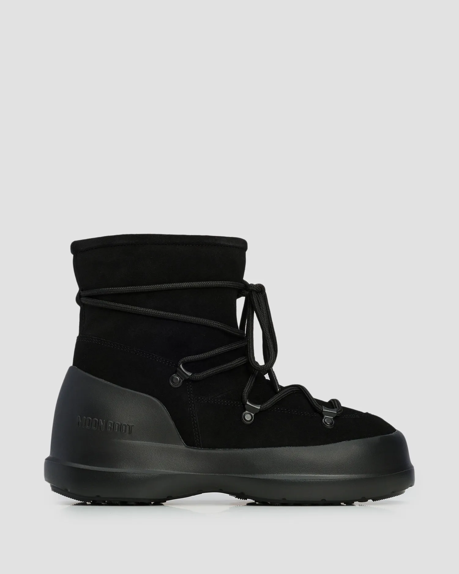 Scarpe invernali nere da donna Moon Boot Luna Boot Suede 80D2480030-n001
