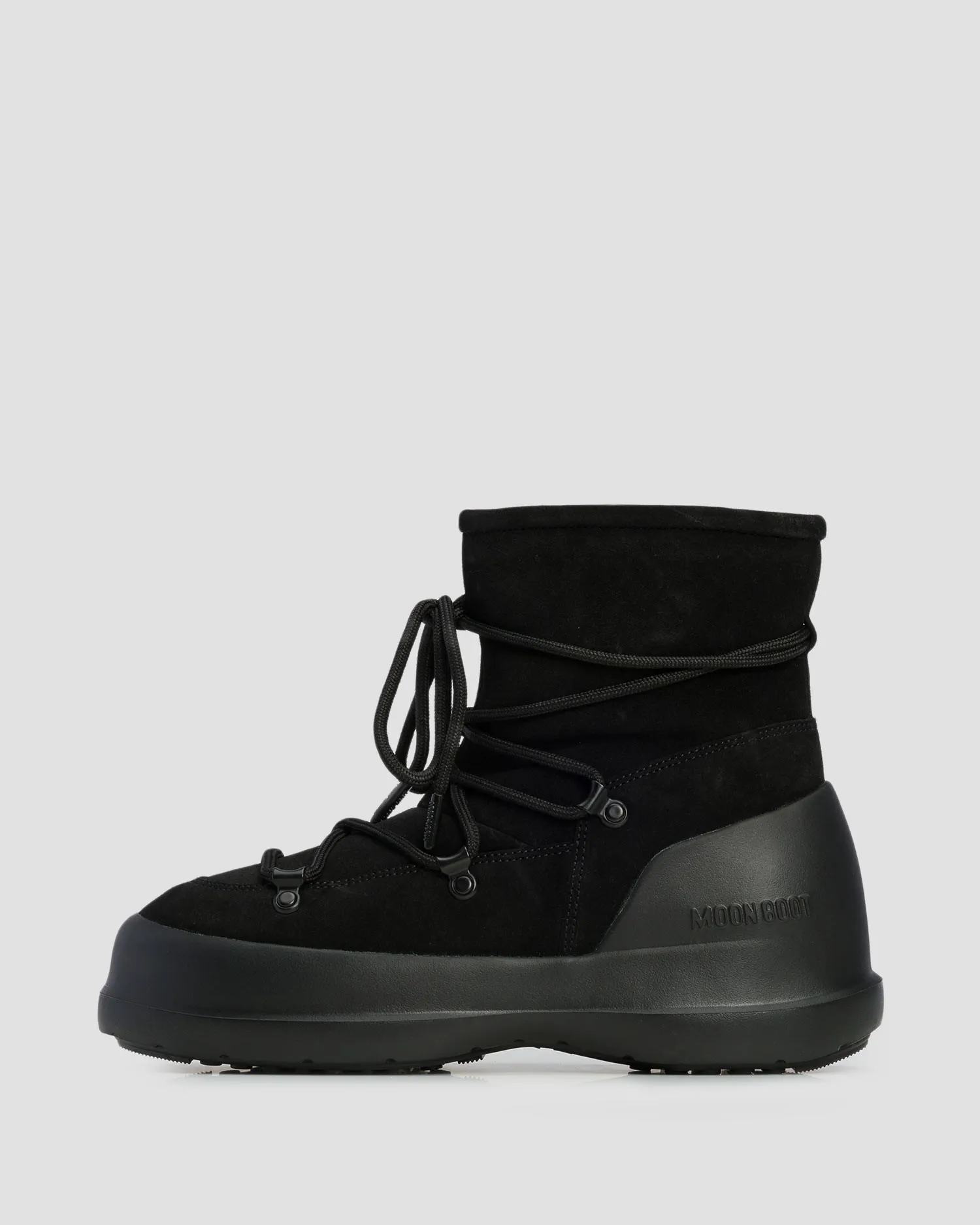 Scarpe invernali nere da donna Moon Boot Luna Boot Suede 80D2480030-n001