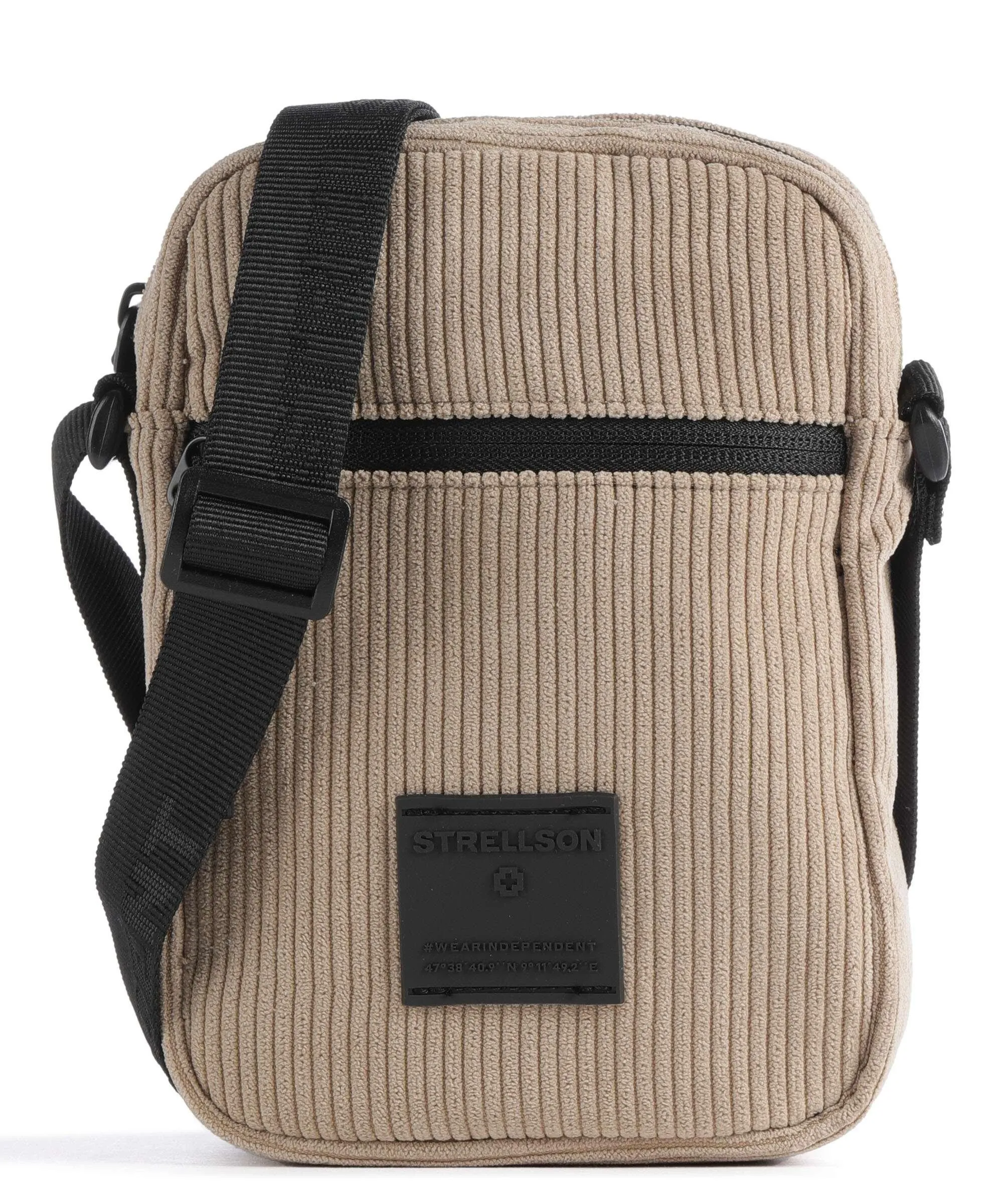  Strellson Swiss Cottage Clint Borsa a tracolla tissu beige  