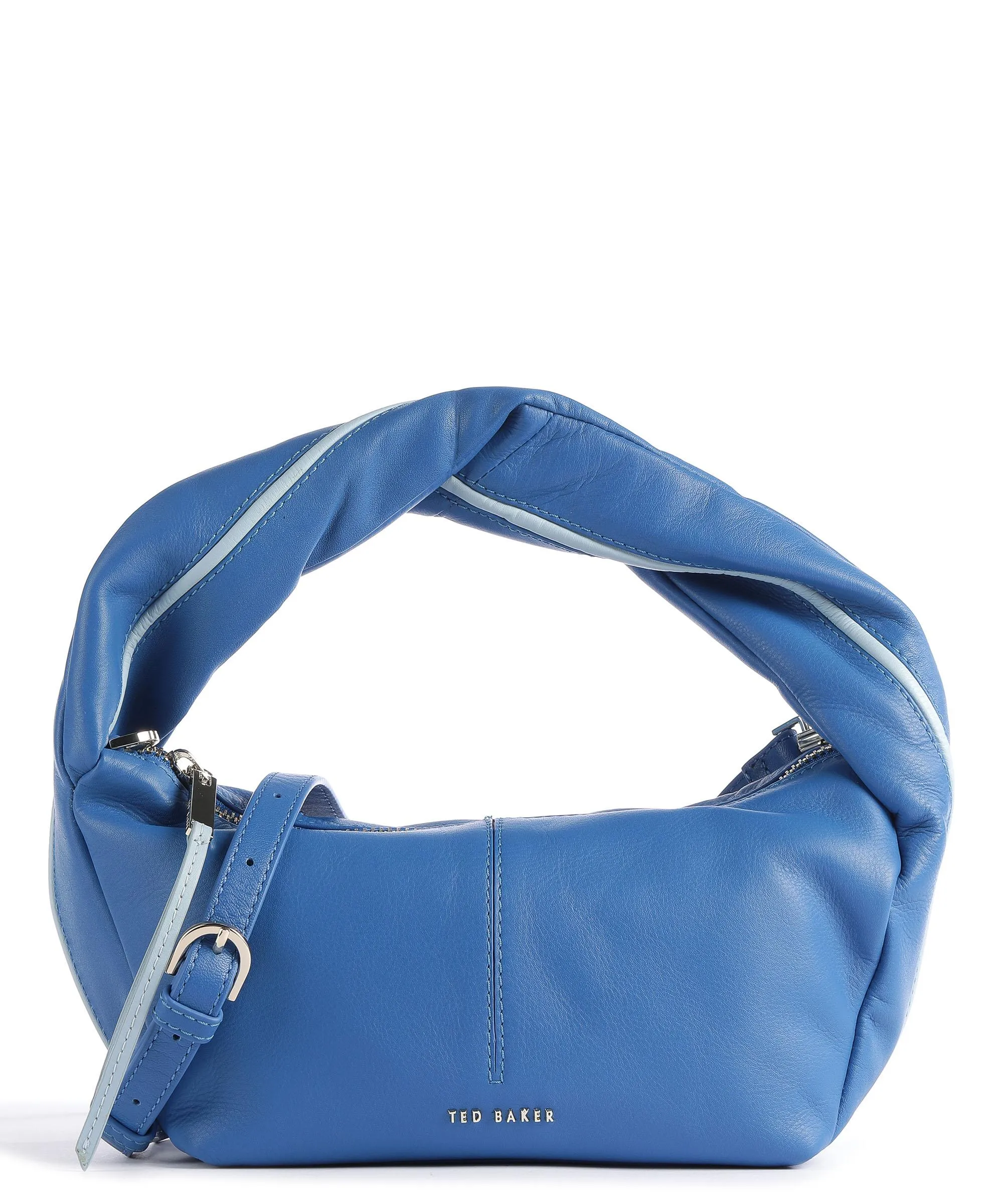  Ted Baker Nikaya Borsa a tracolla pelle di vacchetta finemente grana blu  