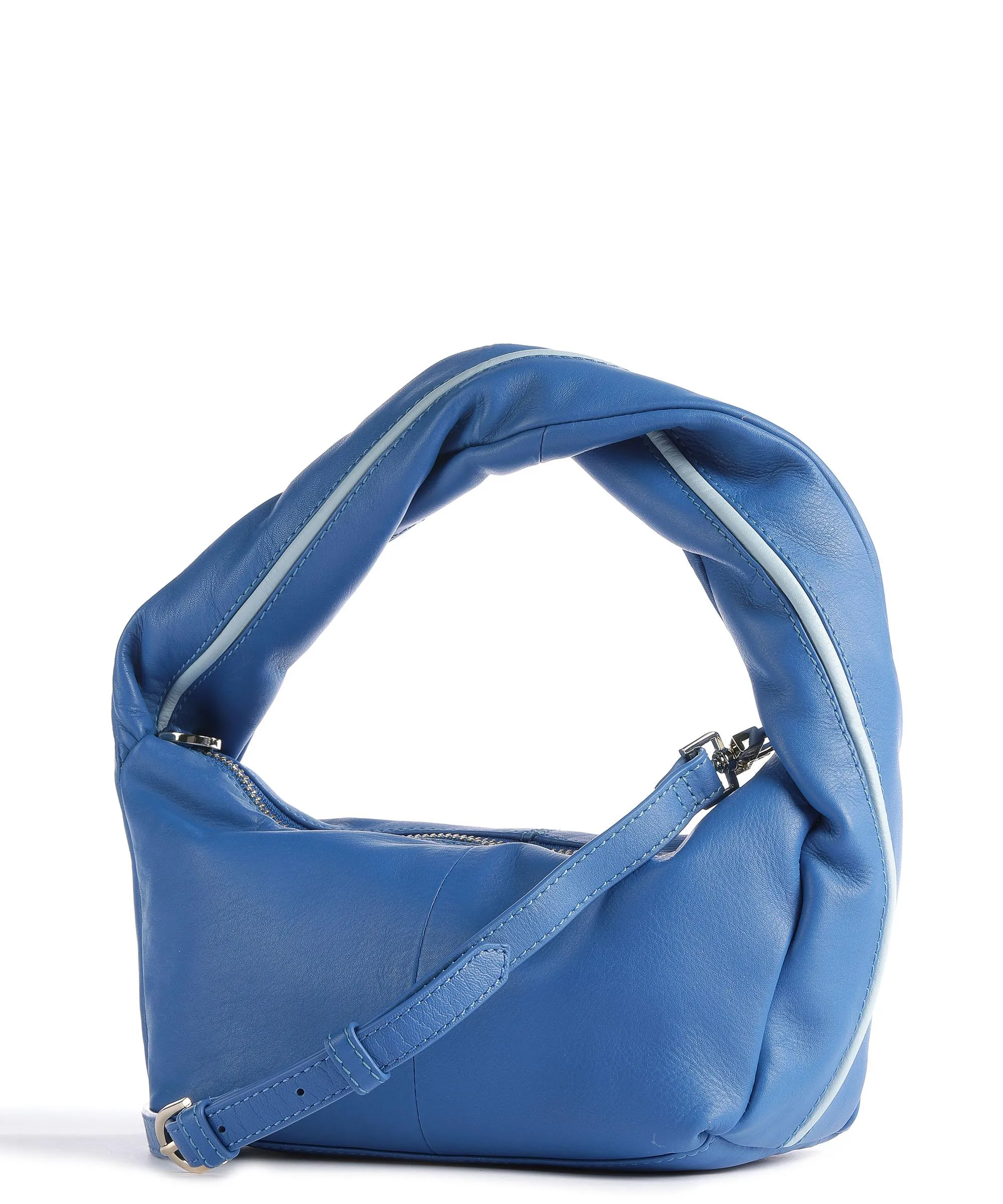  Ted Baker Nikaya Borsa a tracolla pelle di vacchetta finemente grana blu  