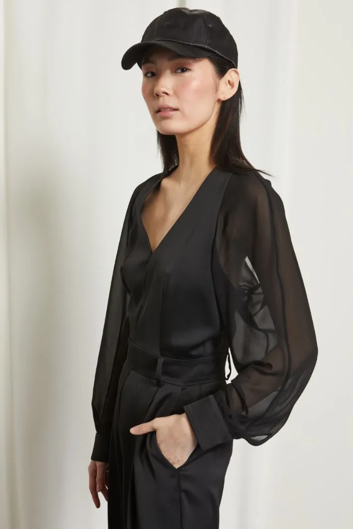 Tuta in satin